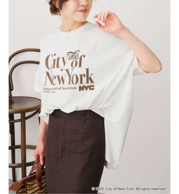 Spick and Span「《追加》GOOD ROCK SPEED 別注 NYCドルマン Tシャツ」|Tシャツ・カットソー|ホワイト