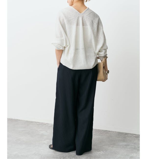 Spick and Span「ペーパーヤーンコクーンシルエットプルオーバー」|ニット・セーター|