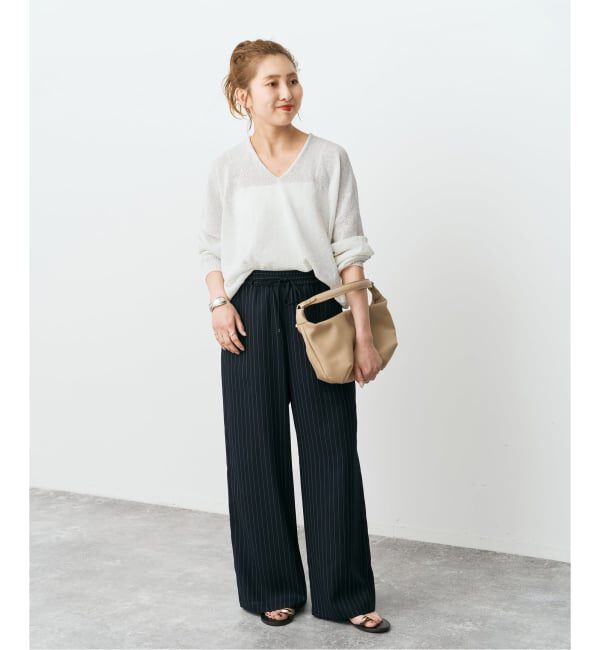 Spick and Span「ペーパーヤーンコクーンシルエットプルオーバー」|ニット・セーター|