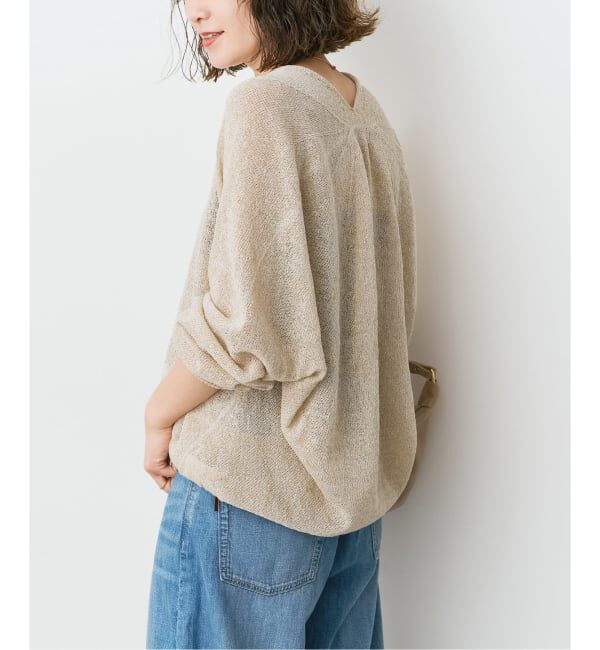 Spick and Span「ペーパーヤーンコクーンシルエットプルオーバー」|ニット・セーター|