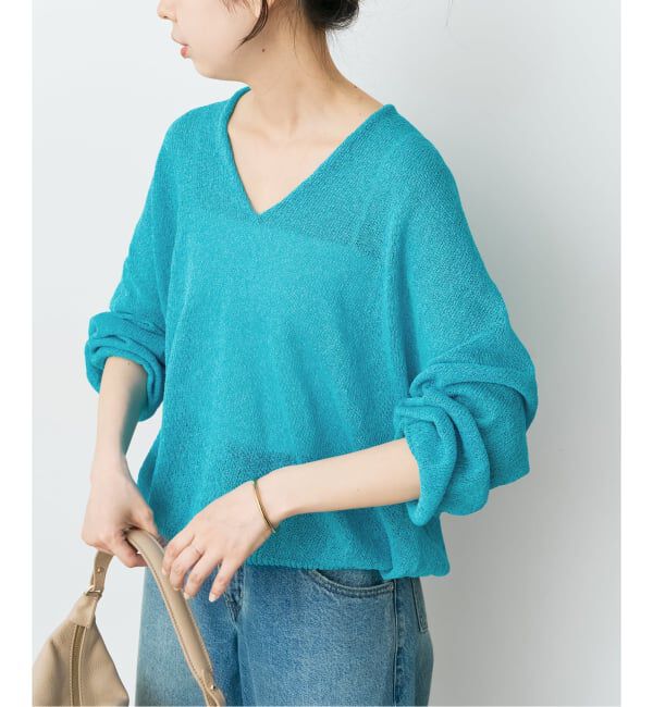 Spick and Span「ペーパーヤーンコクーンシルエットプルオーバー」|ニット・セーター|