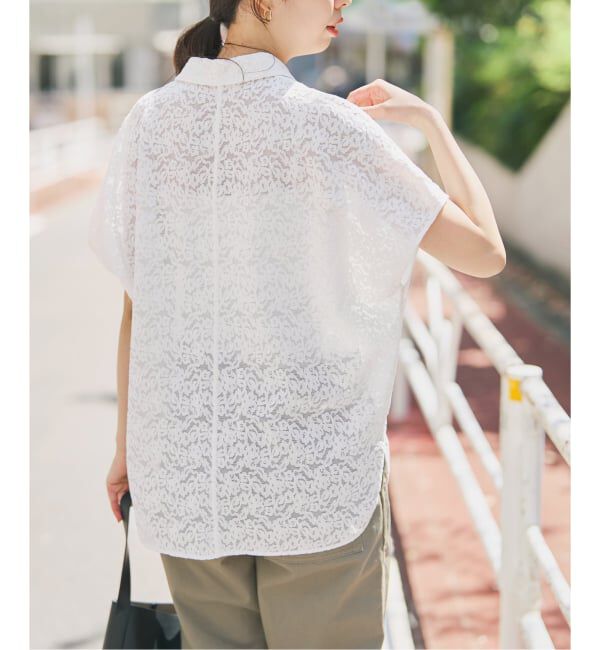 Spick and Span「レースフレンチスリーブシャツ」|シャツ・ブラウス|