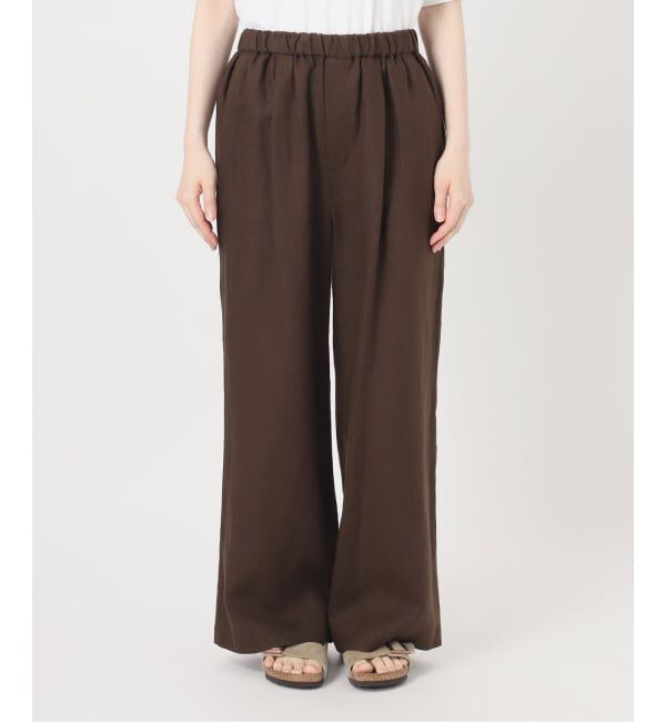 FRAMeWORK「≪予約≫LINEN EASY パンツ」|スラックス|