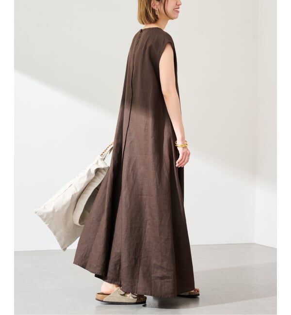 FRAMeWORK「≪予約≫LINEN フレアワンピース」|ワンピース|
