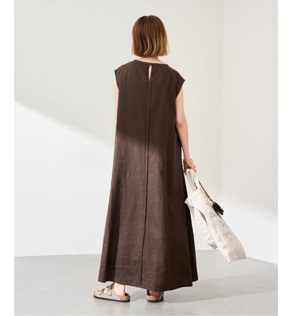 FRAMeWORK「≪予約≫LINEN フレアワンピース」|ワンピース|