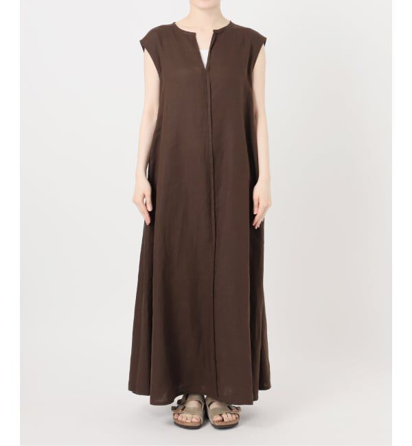 FRAMeWORK「≪予約≫LINEN フレアワンピース」|ワンピース|