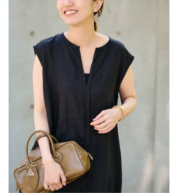FRAMeWORK「≪予約≫LINEN フレアワンピース」|ワンピース|