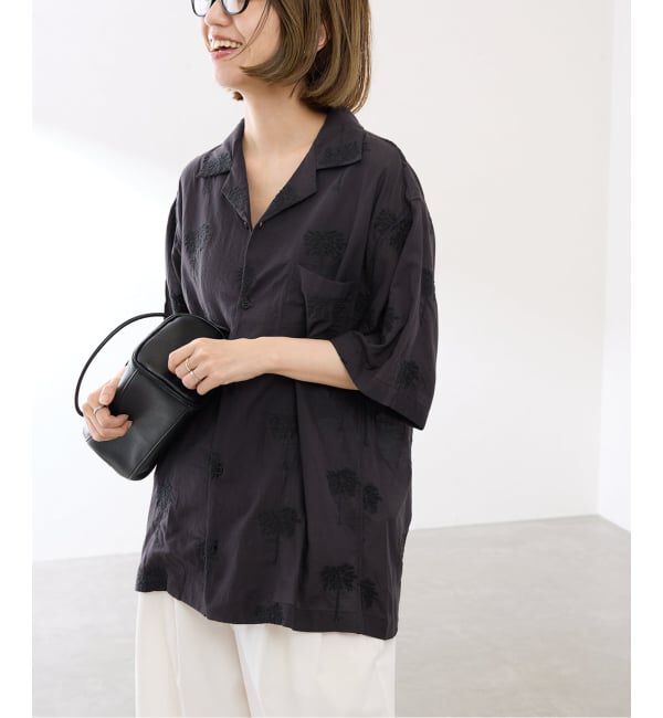 FRAMeWORK「≪予約≫COUTURE DADAM/クチュールドアダム parm tree embroidery シャツ」|シャツ・ブラウス|