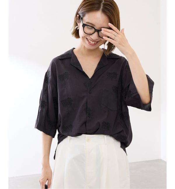 FRAMeWORK「≪予約≫COUTURE DADAM/クチュールドアダム parm tree embroidery シャツ」|シャツ・ブラウス|