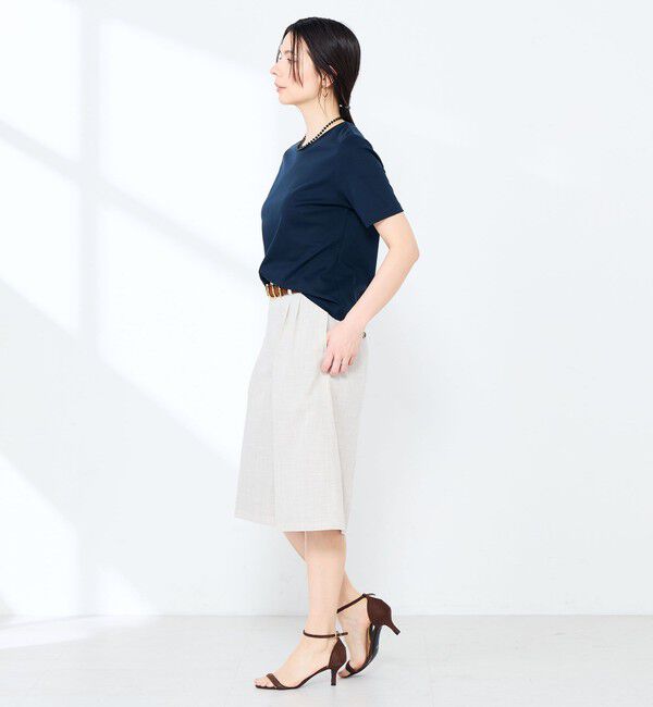 NOLLEY'S sophi「《手洗い可能》W&Wベイシック丈Tシャツ」|Tシャツ・カットソー|
