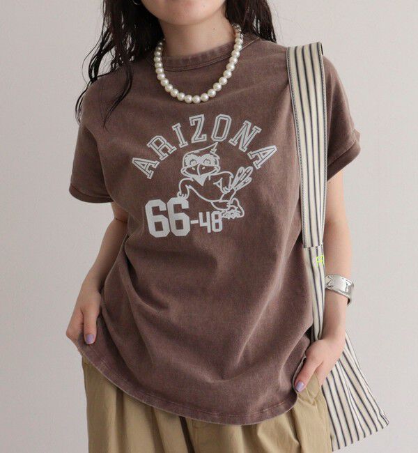 fredy emue「【Champion/チャンピオン】FRENCH SLEEVE SHIRT」|Tシャツ・カットソー|ブラウン