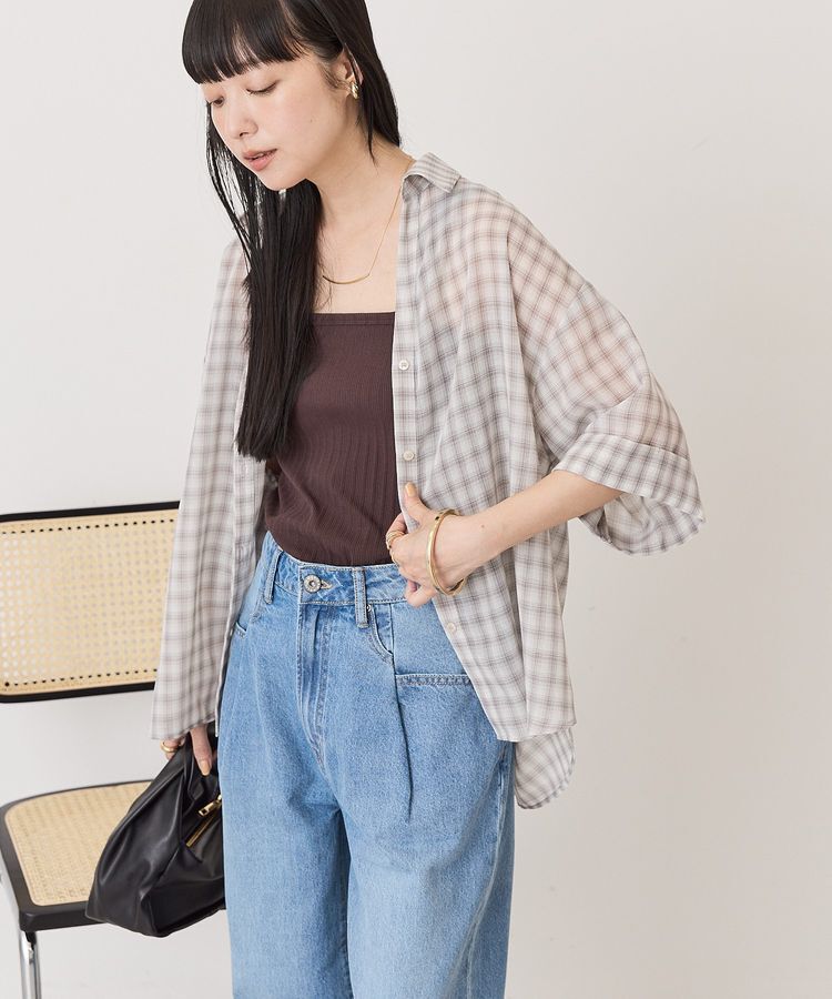 AMERICAN HOLIC「【イージーケア】スキッパーチェックシャツ」|シャツ・ブラウス|