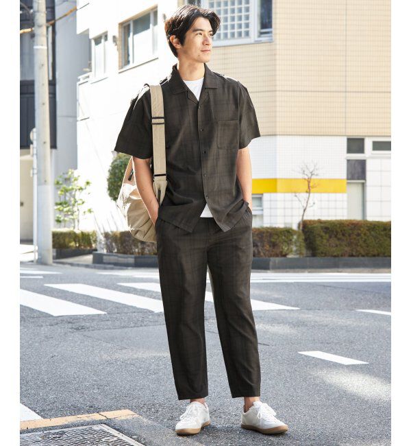 ikka「【MonoMax &times; 小泉孝太郎】Reflax(R)冷感UVオープンカラーシャツ「小泉孝太郎さん着用モデル」」|シャツ・ブラウス|