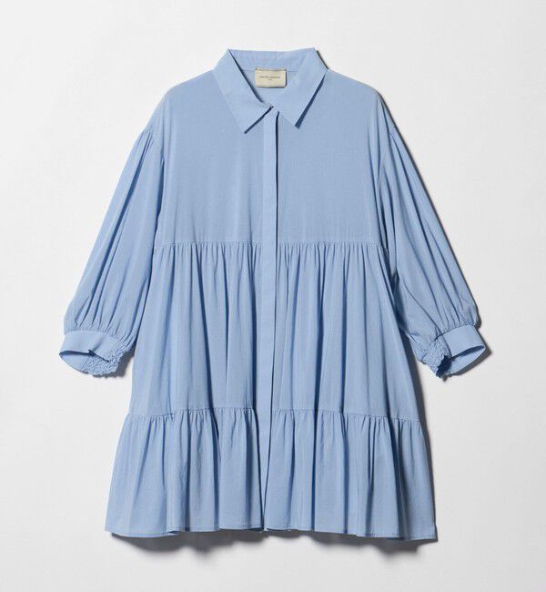 UNITED ARROWS「ボイル ティアード チュニック」|シャツ・ブラウス|LT.BLUE