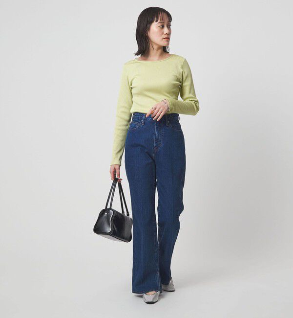 UNITED ARROWS green label relaxing「ブライトリブ ボートネック ロングスリーブ カットソー」|Tシャツ・カットソー|