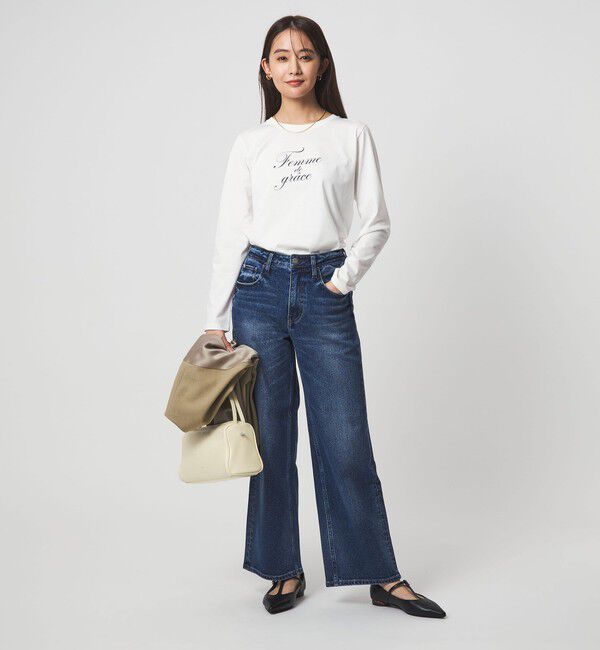UNITED ARROWS green label relaxing「ロゴ ロングスリーブ カットソー」|Tシャツ・カットソー|