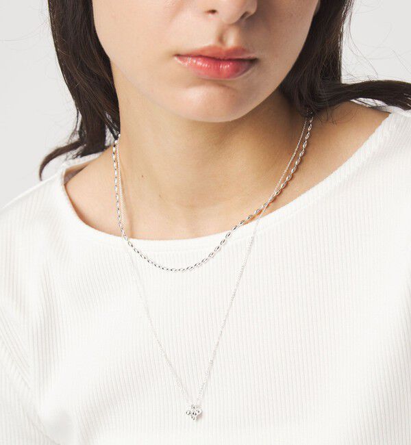 UNITED ARROWS green label relaxing「2連チェーン ポコポコチャーム ネックレス」|ネックレス|SILVER