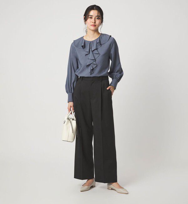 UNITED ARROWS green label relaxing「［size SHORT/TALLあり］Daily Chic カバー ワイド パンツ」|スラックス|