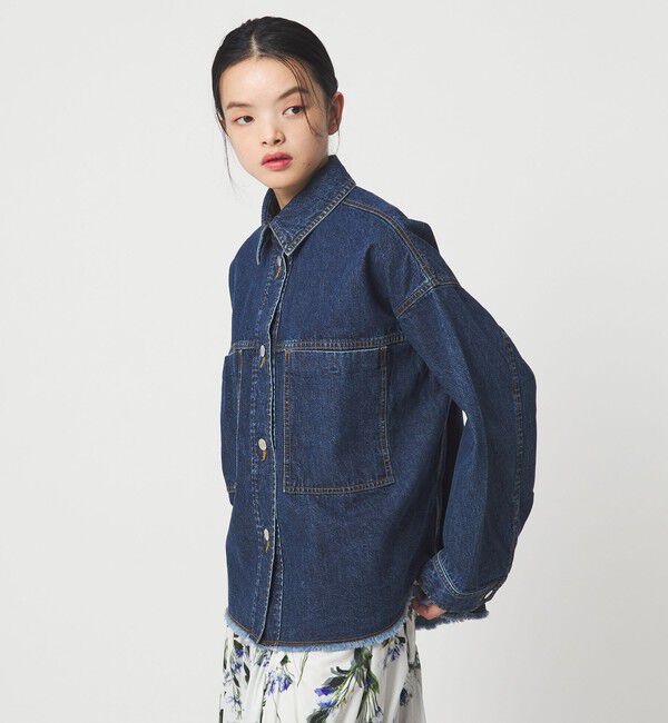 EMMEL REFINES「＜EMMEL REFINES＞EM デニム シャツ ジャケット」|その他|NAVY