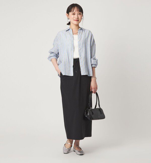 UNITED ARROWS green label relaxing「【結論シリーズ】リネンバランスシャツ［size SHORTあり］」|シャツ・ブラウス|