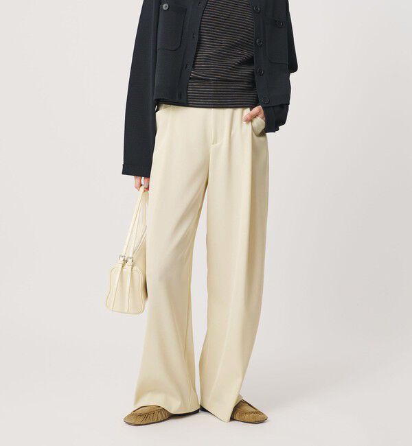 BEAUTY&YOUTH UNITED ARROWS「ポリエステルブレンド ツイルバックゴムパンツ」|スラックス|
