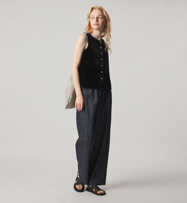 STEVEN ALAN「＜Steven Alan＞ベロア ノースリーブ プルオーバー」|カーディガン|