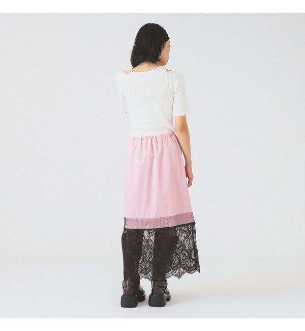 Ray BEAMS 「RIB キリカエ アシメネック Tシャツ」|Tシャツ・カットソー|