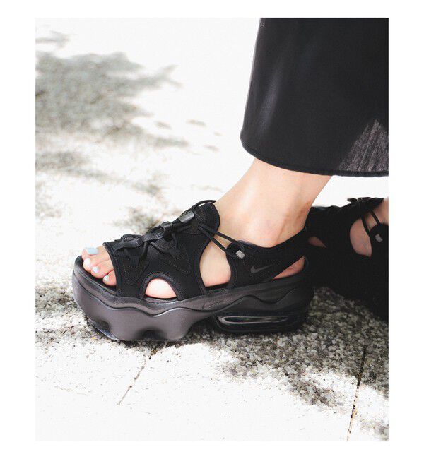 Ray BEAMS 「【WEB限定】NIKE / エア マックス ココ　スニーカーサンダル 厚底 アウトドア 旅行 レジャー」|サンダル|BLACK