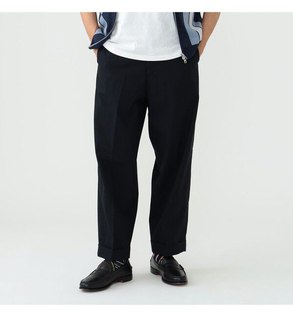 BEAMS PLUS「BEAMS PLUS｜IVY Trousers Wide High Density Cotton｜トラウザーズ｜ワイドシルエット｜ウェザークロス」|その他|