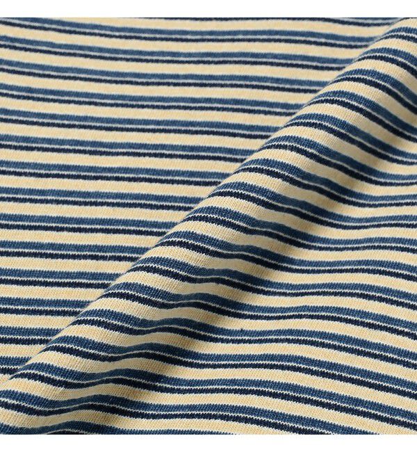 BEAMS PLUS「Pocket Tee Indigo Stripe」|Tシャツ・カットソー|