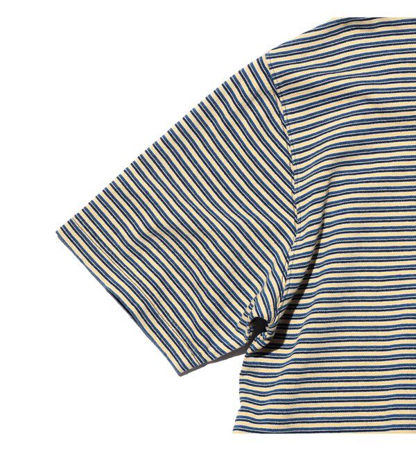 BEAMS PLUS「Pocket Tee Indigo Stripe」|Tシャツ・カットソー|