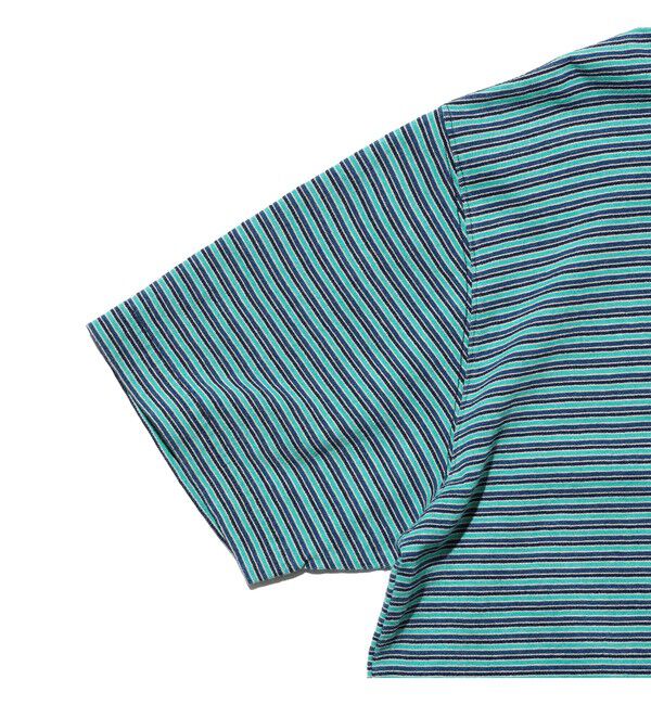 BEAMS PLUS「Pocket Tee Indigo Stripe」|Tシャツ・カットソー|