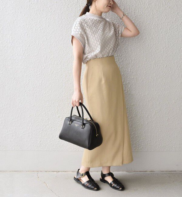 SHIPS for women「【WEB限定】〈手洗い可能〉アイレット クルーネック プルオーバー」|Tシャツ・カットソー|