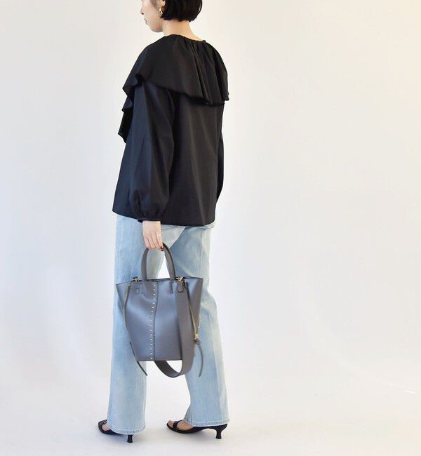 quaranciel「quaranciel: 2way スタッズ バケツ トート バッグ」|トートバッグ|