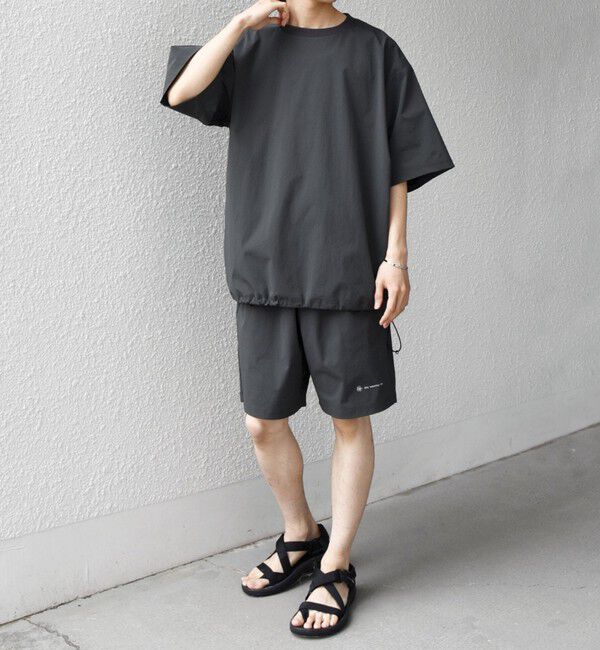 SHIPS any「【WEB限定】SHIPS any: ワッシャーナイロン スピンドル Tシャツ＋イージーショーツ セットアップ◆」|Tシャツ・カットソー|