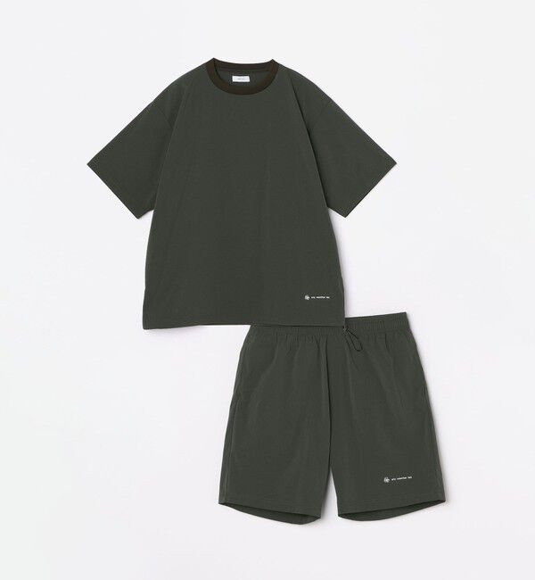 SHIPS any「【WEB限定】SHIPS any: ワッシャーナイロン スピンドル Tシャツ＋イージーショーツ セットアップ◆」|Tシャツ・カットソー|