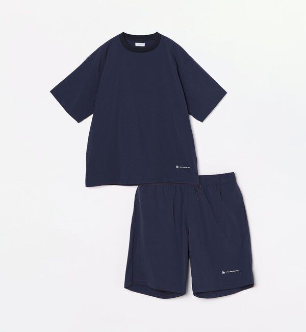 SHIPS any「【WEB限定】SHIPS any: ワッシャーナイロン スピンドル Tシャツ＋イージーショーツ セットアップ◆」|Tシャツ・カットソー|
