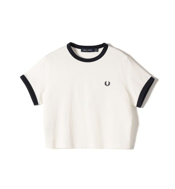 SHIPS for women「FRED PERRY:G9163 CROPPED RINGER TEE」|Tシャツ・カットソー|