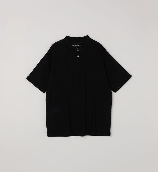 SHIPS any「SHIPS any:〈接触冷感・遮熱・UVカット機能等〉サマーファンクション 鹿の子 ヘンリーネック Tシャツ◆」|Tシャツ・カットソー|