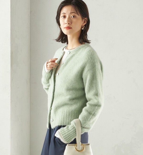 SHIPS for women「〈手洗い可能〉フォックス クルーネック ニット カーディガン」|カーディガン|