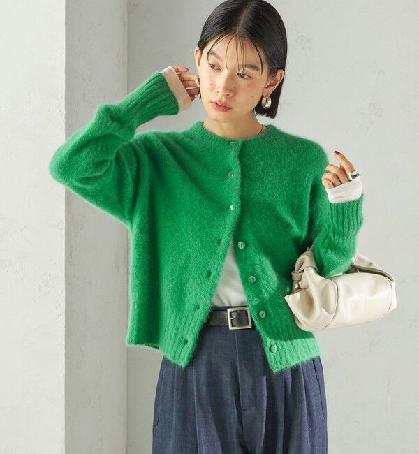 SHIPS for women「〈手洗い可能〉フォックス クルーネック ニット カーディガン」|カーディガン|