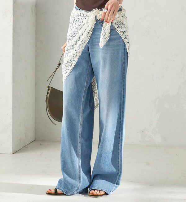 SHIPS for women「【SHIPS別注】BINDU: レース トライアングル スカーフ」|バンダナ・スカーフ|