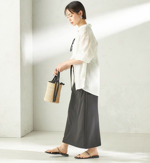 SHIPS for women「【実力派ベーシック】〈手洗い可能〉IMPERIAL LINEN 混 オーバー サイズ シャツ」|シャツ・ブラウス|