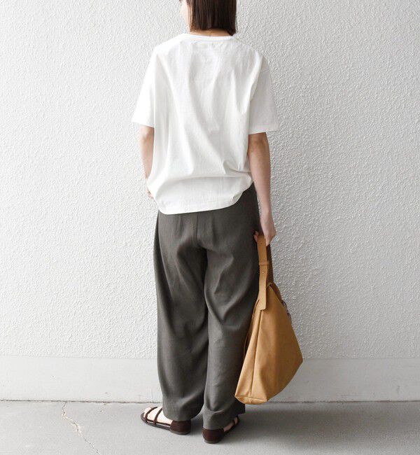 SHIPS any「《一部追加予約》【SHIPS any別注】La Hutte:〈洗濯機可能〉デザイン ロゴ プリント TEE 26SS」|Tシャツ・カットソー|