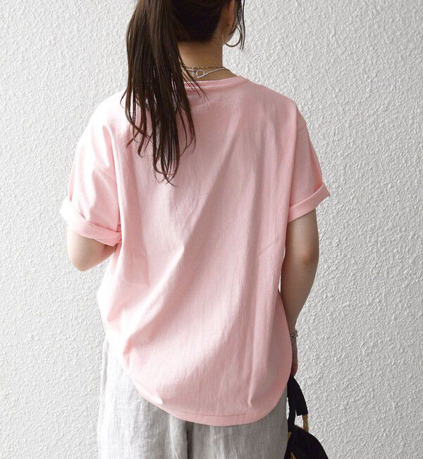 SHIPS any「《一部追加予約》【SHIPS any別注】La Hutte:〈洗濯機可能〉デザイン ロゴ プリント TEE 26SS」|Tシャツ・カットソー|