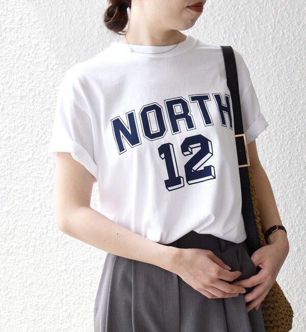 SHIPS any「GULFCOAST SPORTSWEAR:〈洗濯機可能〉ヴィンテージ ライク グラフィック TEE」|Tシャツ・カットソー|ホワイト