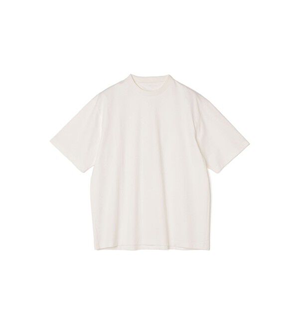 SHIPS any「SHIPS any:〈接触冷感/遮熱/UVカット〉COOL TOUCH スムース デザイン リブ セミ モックネック Tシャツ◇」|Tシャツ・カットソー|
