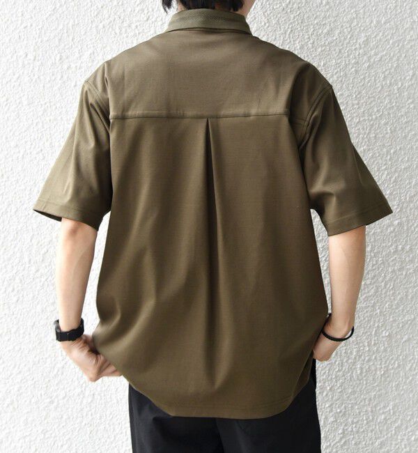 SHIPS any「SHIPS any:〈接触冷感/遮熱/UVカット〉COOL TOUCH スムース デザイン リブ ポロシャツ◇」|Tシャツ・カットソー|