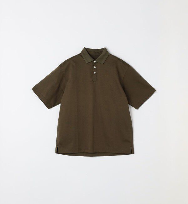 SHIPS any「SHIPS any:〈接触冷感/遮熱/UVカット〉COOL TOUCH スムース デザイン リブ ポロシャツ◇」|Tシャツ・カットソー|