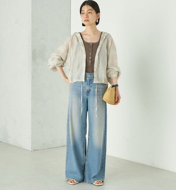 SHIPS for women「Wai＋:〈手洗い可能〉アイレット ヘンリー タンクトップ」|タンクトップ|